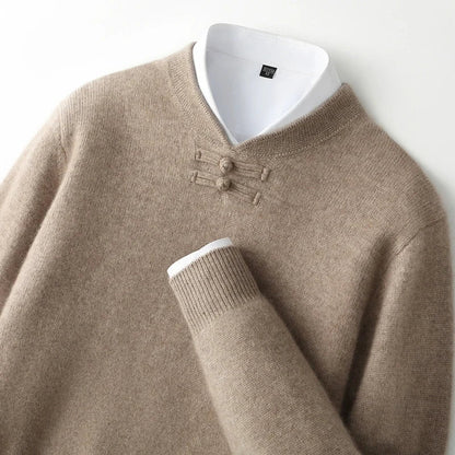 Marchetti Frog-Button Sweater