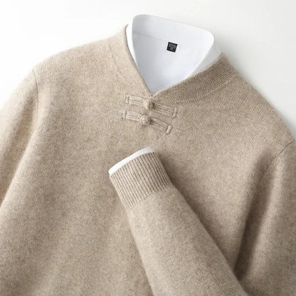 Marchetti Frog-Button Sweater