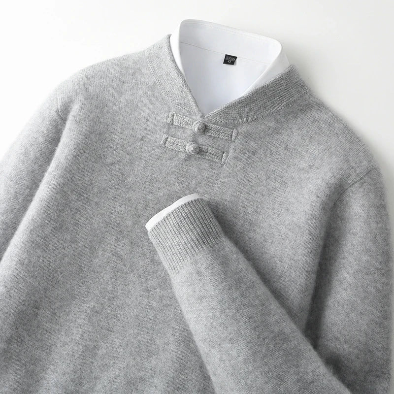 Marchetti Frog-Button Sweater