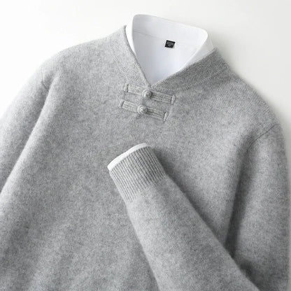 Marchetti Frog-Button Sweater