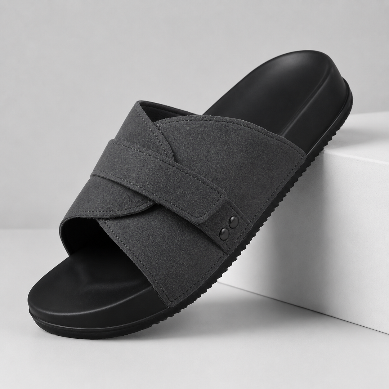 Wexley Suede Footbed Slides