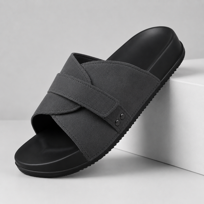 Wexley Suede Footbed Slides
