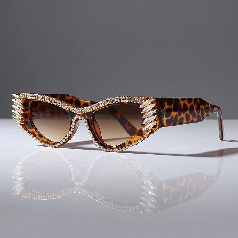 Odalys Crystal Cat-Eye Sunglasses