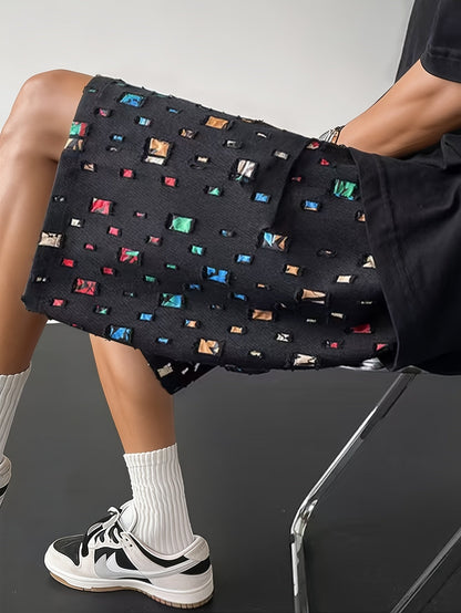 Mosaic Fragment Textured Short