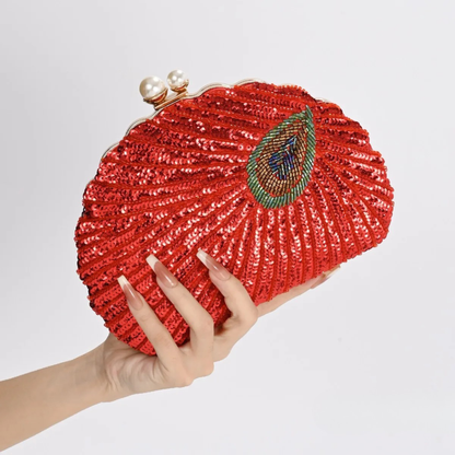 Empress Peacock Clutch Bag