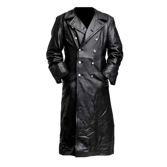 Shadow Commandant Leather Trench Coat