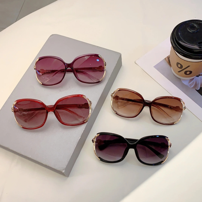 Blooming Rose Temple Gradient Sunglasses