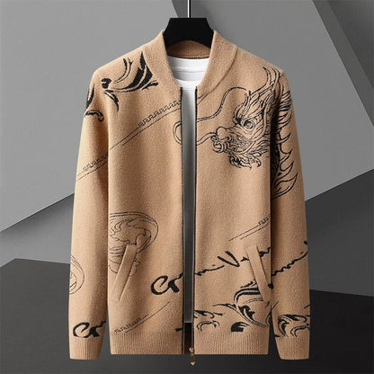 Imperial Dragon Cashmere Bomber Jacket