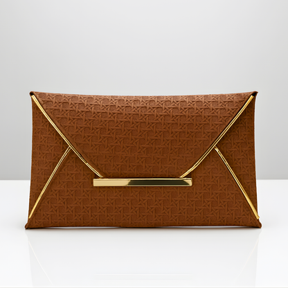 The Riviera Woven Envelope Clutch
