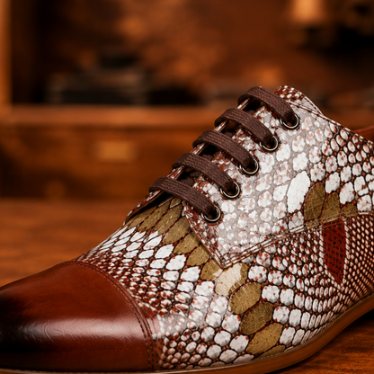 Draven Exotic Cap-Toe Oxford