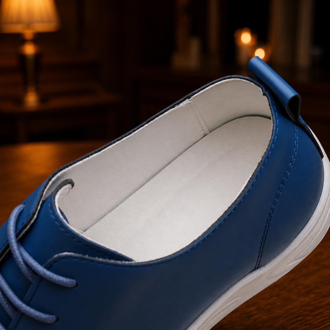 Cognac Leather Derby Sneaker