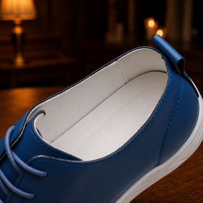Cognac Leather Derby Sneaker