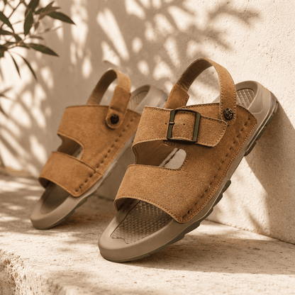 Kalahari Structured Suede Sandal