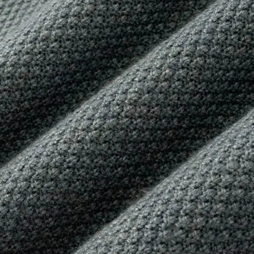 Geometric Rib Crewneck Sweater