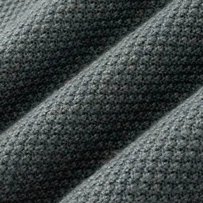 Geometric Rib Crewneck Sweater