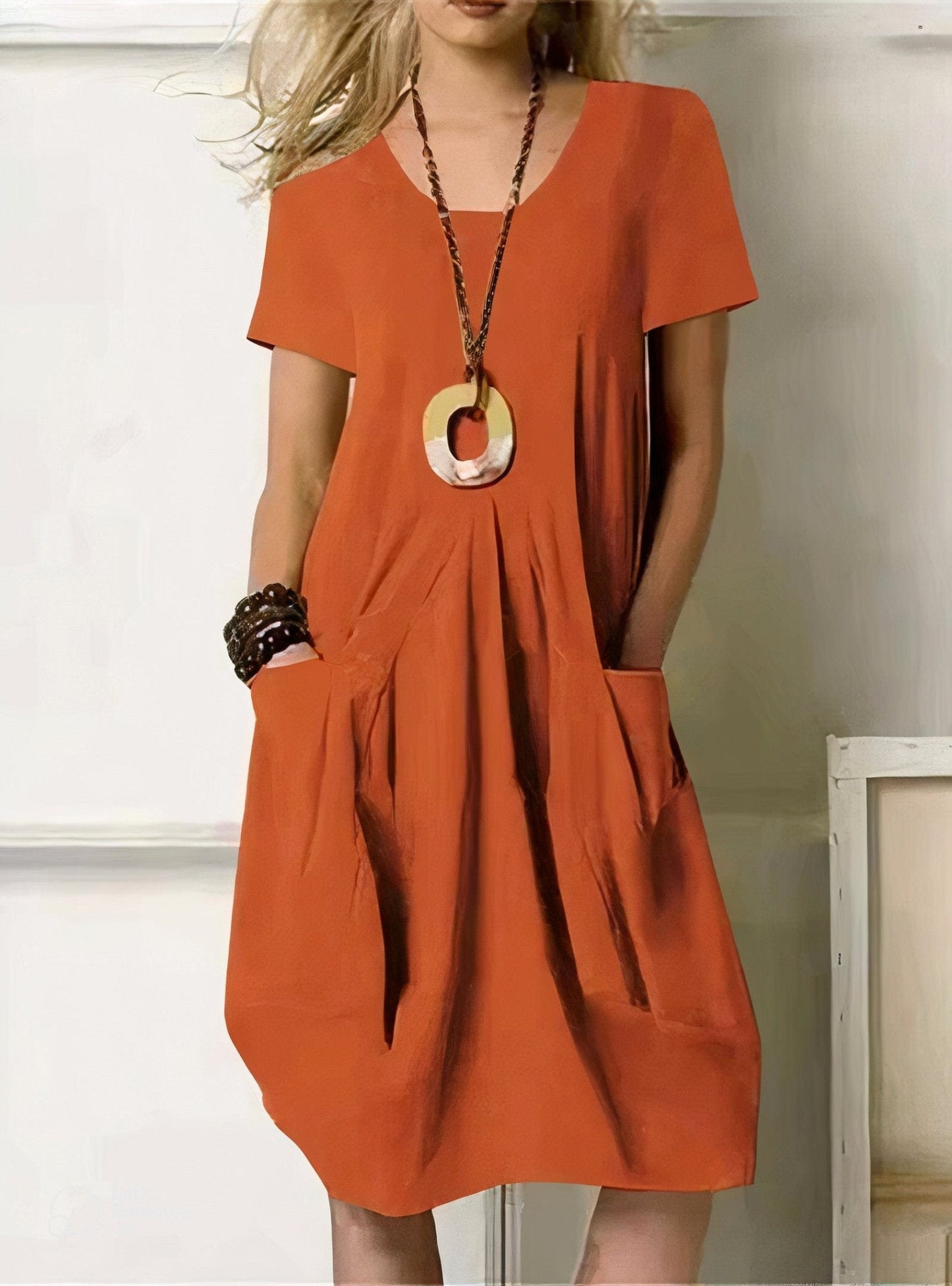 The Artisan Pleat Pocket Dress