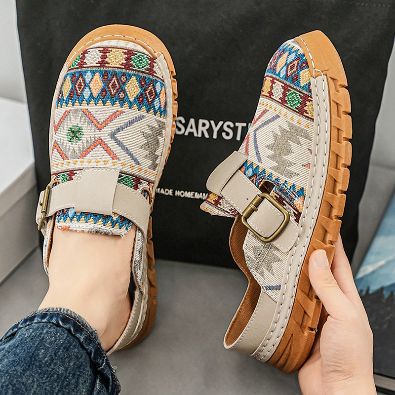 Marrakech Woven Buckle Slides