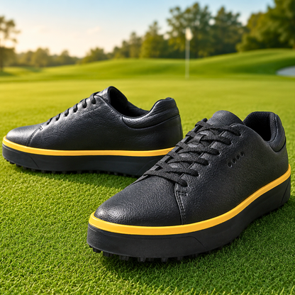 Parcours Noir Gold Golf Shoes