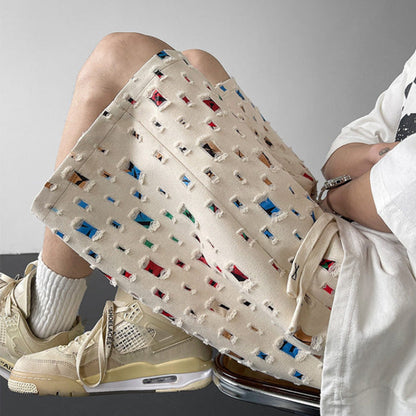 Mosaic Fragment Textured Short