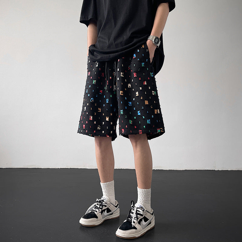 Mosaic Fragment Textured Short