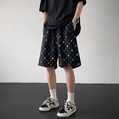 Mosaic Fragment Textured Short