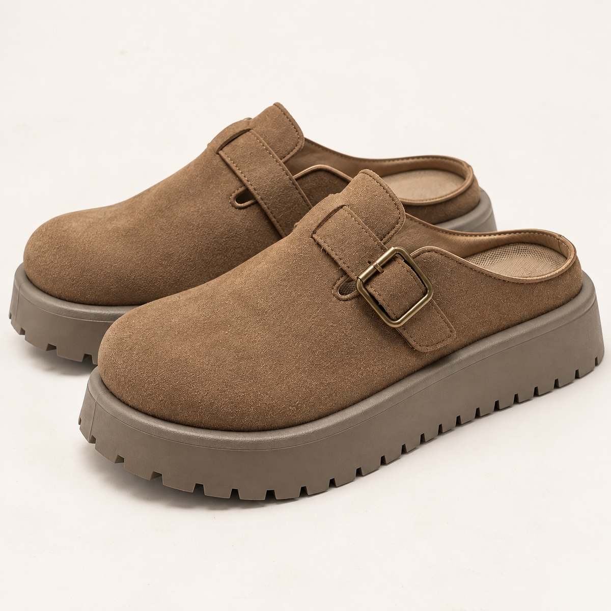 Rivoli Platform Suede Mule