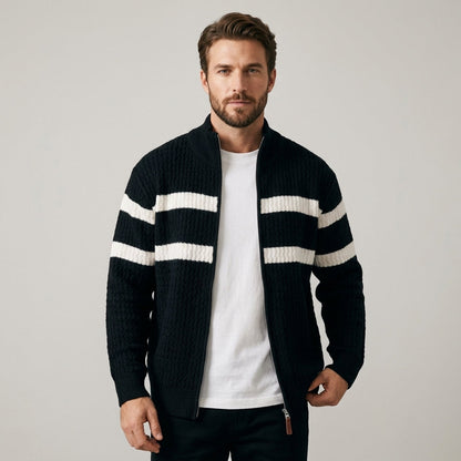 Harrington Striped Cardigan