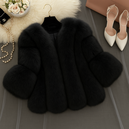 Parisian Faux Fur Statement Jacket