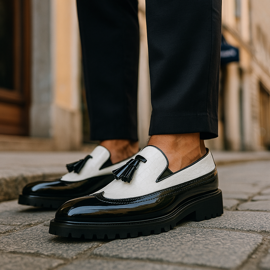 Monarch Two-Tone Platform Loafer