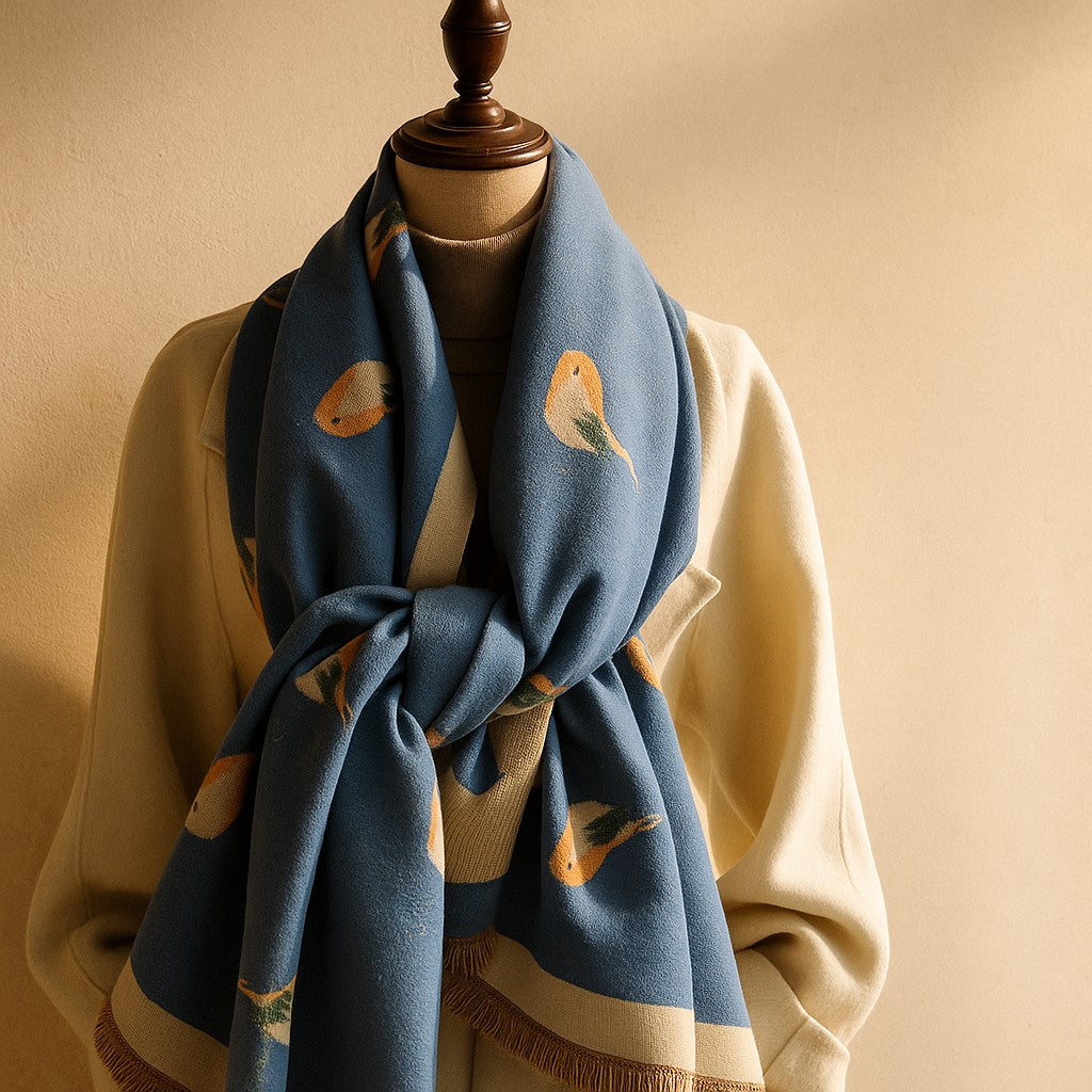 The Aviary Silk Scarf