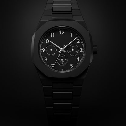 Monochrome Integrated Bracelet Watch