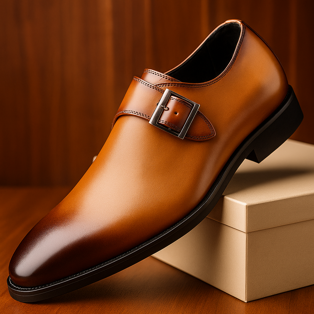 Refined Monk Strap Business Shoes