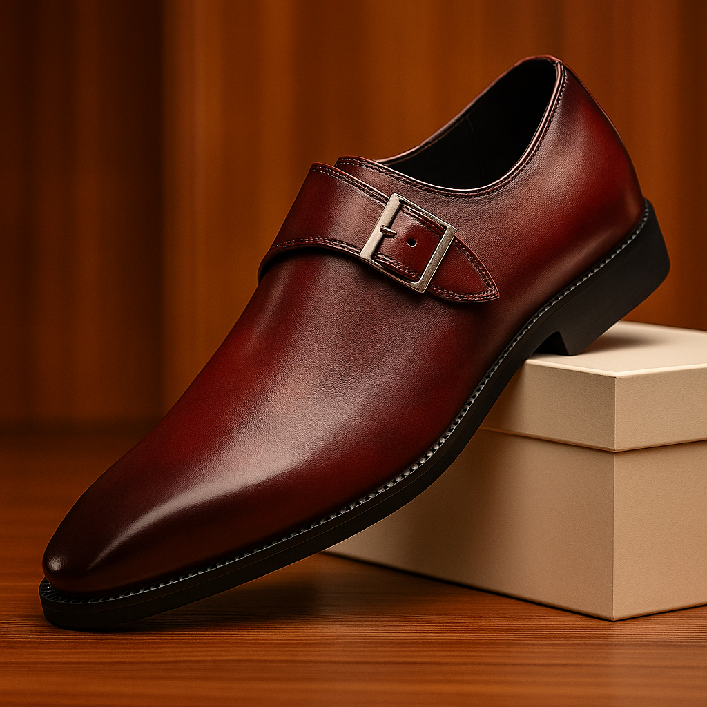 Refined Monk Strap Business Shoes