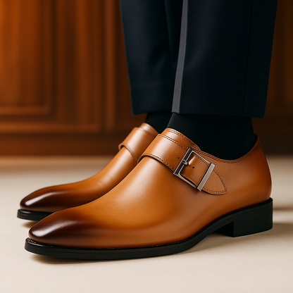 Refined Monk Strap Business Shoes