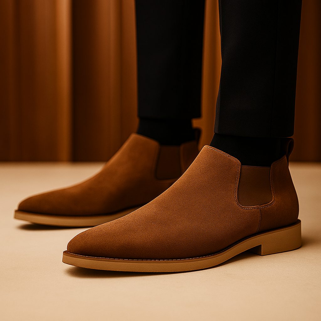 Premium Suede Chelsea Ankle Boot