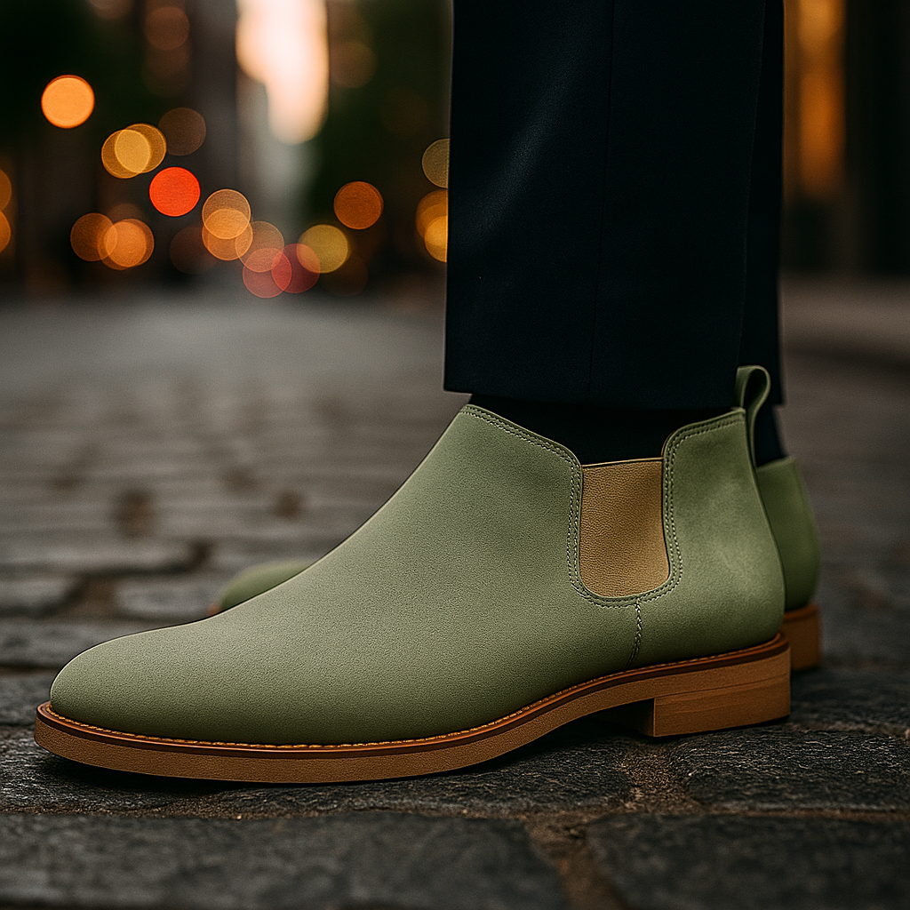 Premium Suede Chelsea Ankle Boot