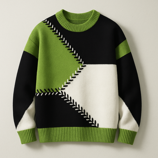 Bergen Geometric Colorblock Sweater