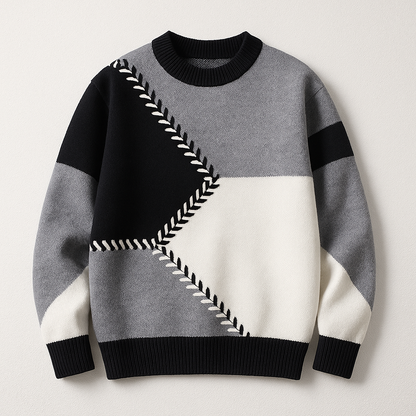 Bergen Geometric Colorblock Sweater