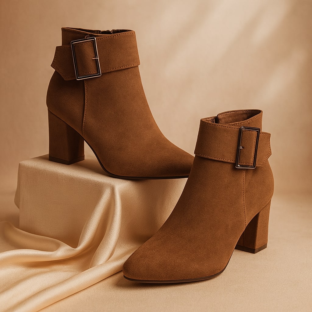 The Milan Buckle Block Heel Boot