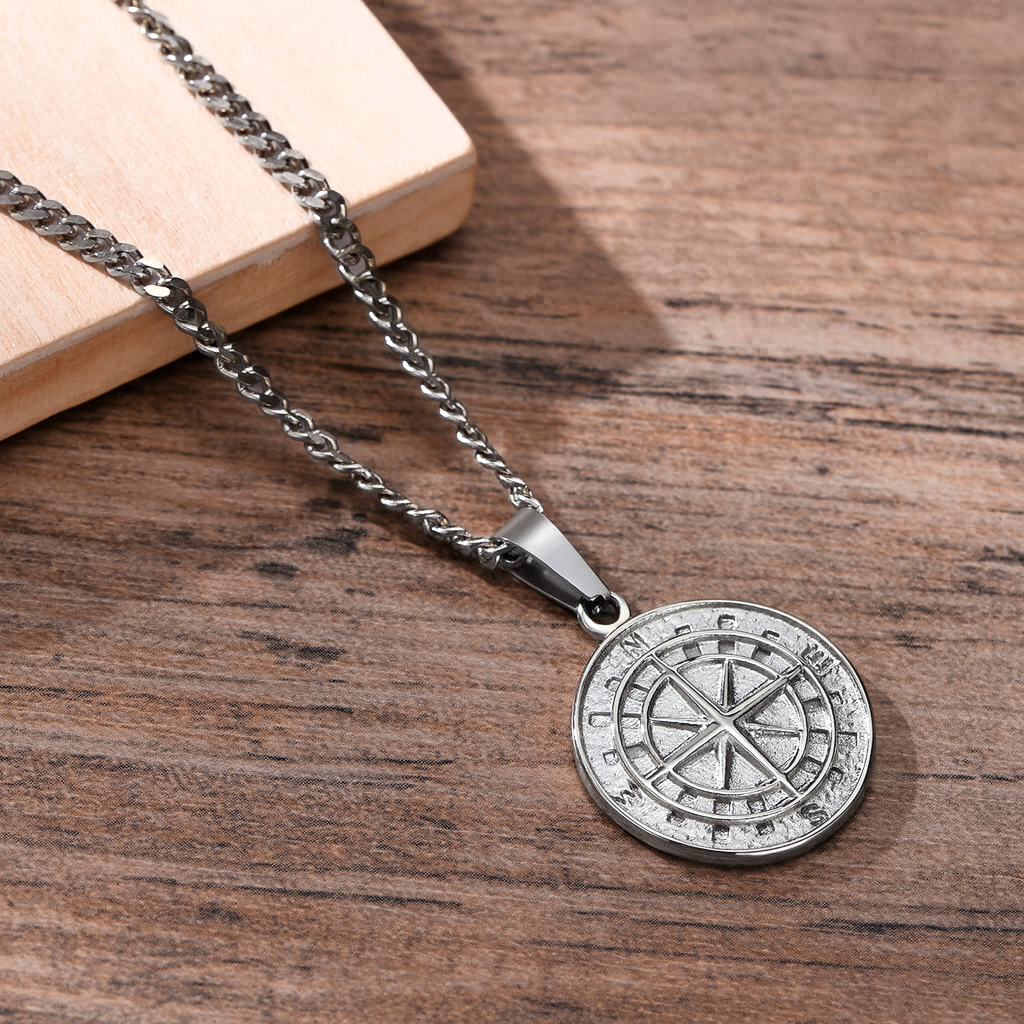 Voyager Cardinal Compass Necklace