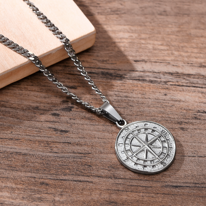 Voyager Cardinal Compass Necklace