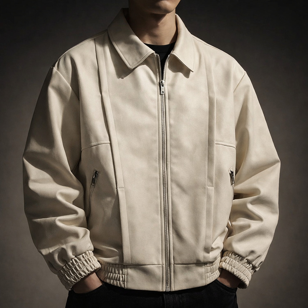 Vintage-Washed Suede Jacket