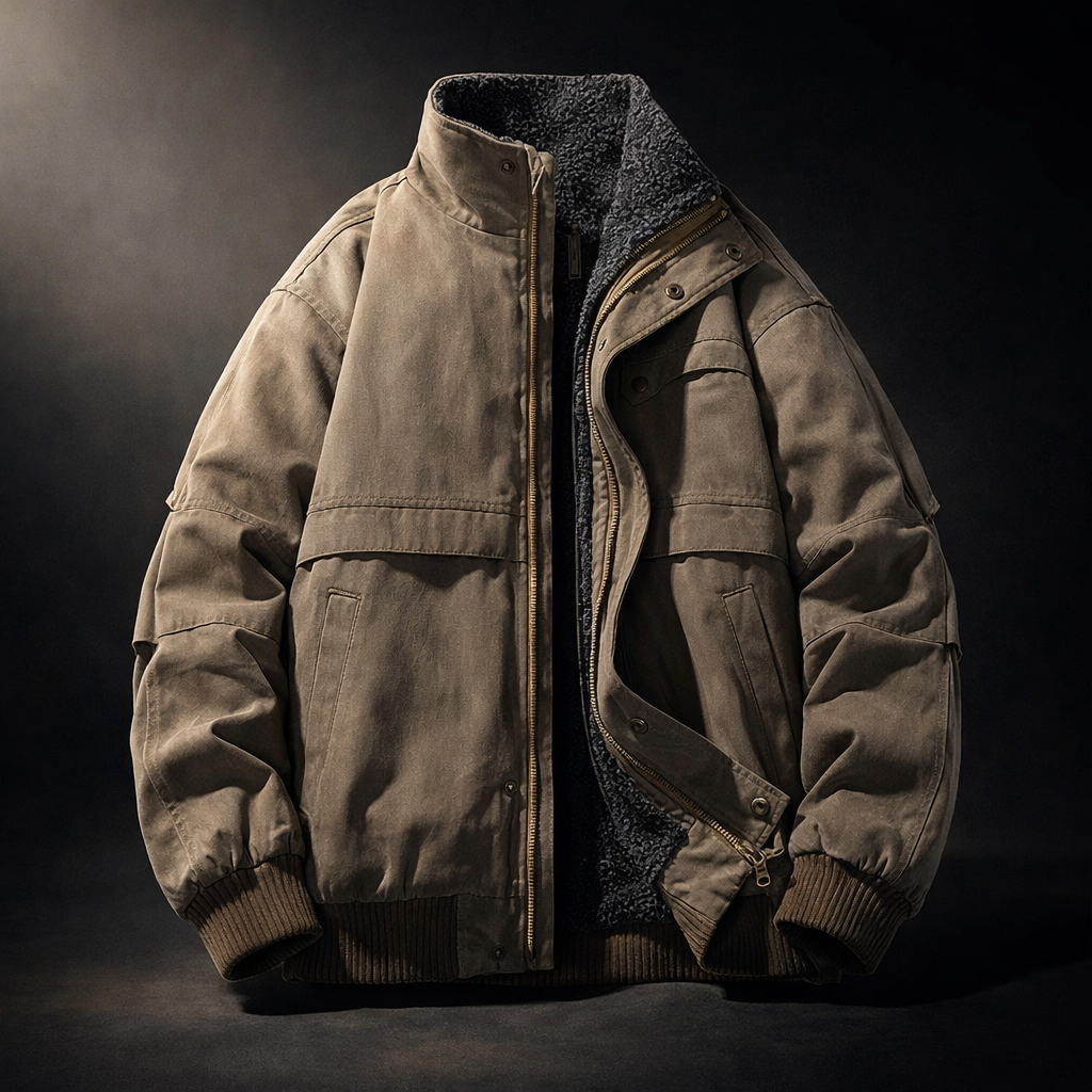 Aviator Fleece Collar Flight Jacket