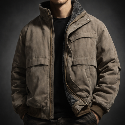Aviator Fleece Collar Flight Jacket