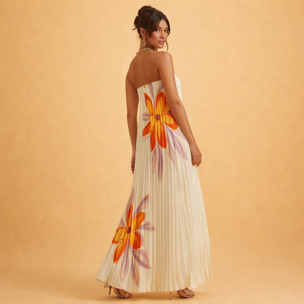 The Marrakech Plissé Gown