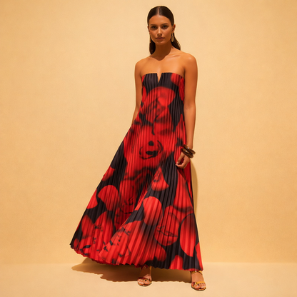 The Marrakech Plissé Gown