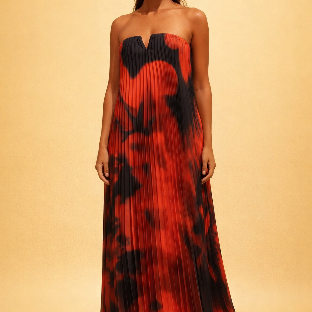 The Marrakech Plissé Gown