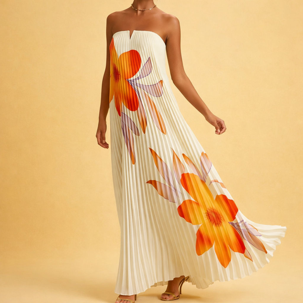 The Marrakech Plissé Gown