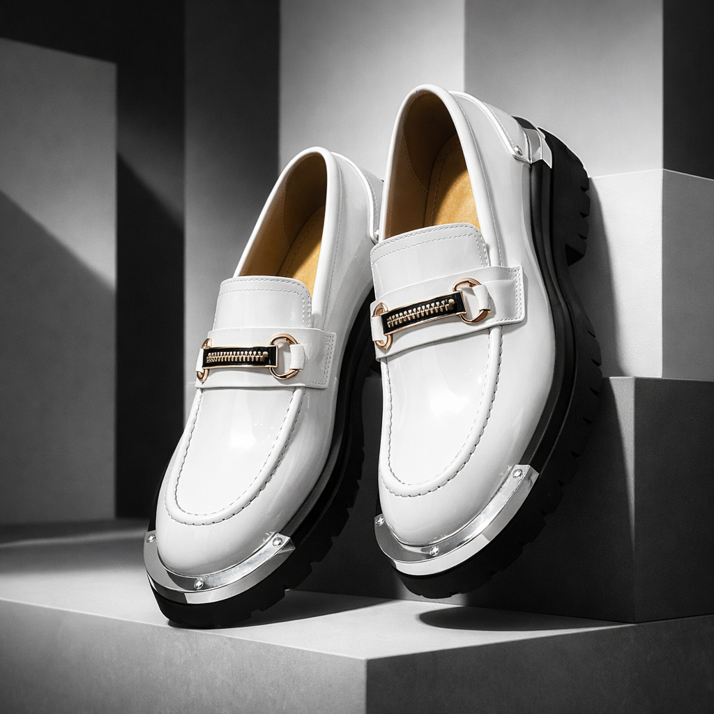 Blanc Monolith Platform Loafer