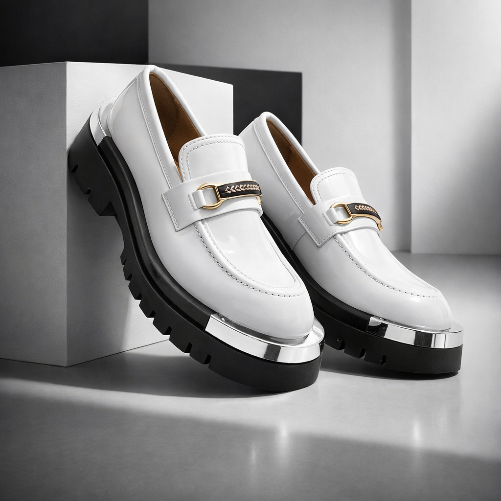 Blanc Monolith Platform Loafer